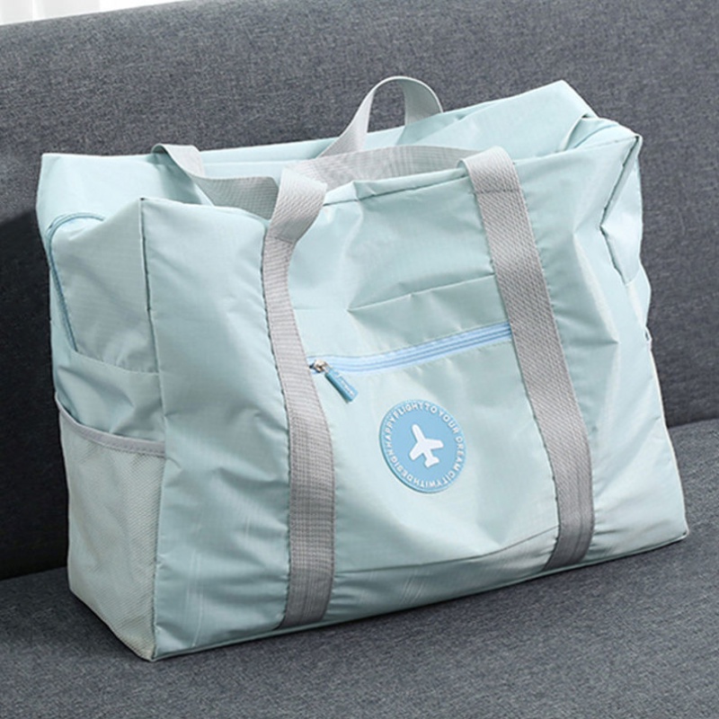 德梵蒂 旅行包短途旅行可折叠手提袋子待产包大容量便携搬家行李打包袋 【浅蓝色】 一个装