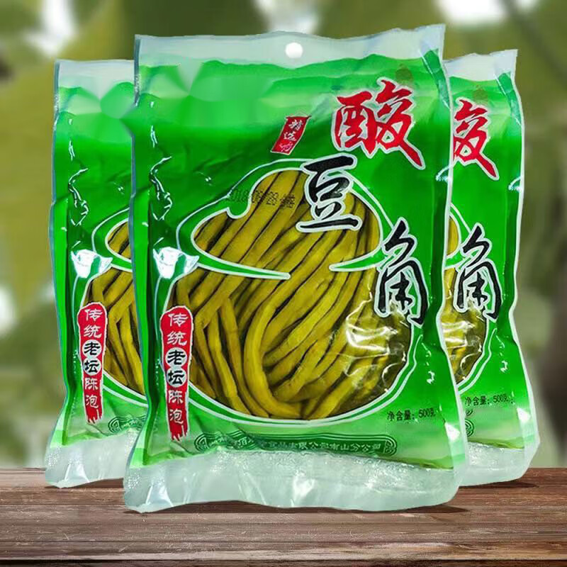蕴召正宗湖南老坛酸豆角5001袋装下饭菜酸菜咸菜腌菜泡菜豇豆 带水酸