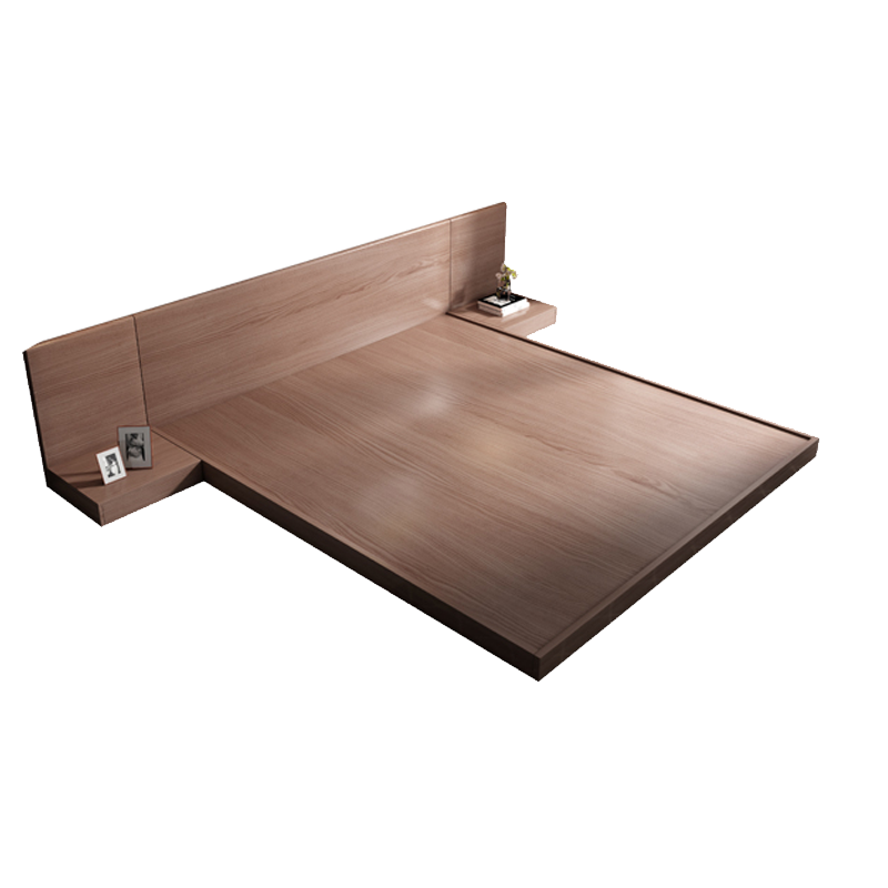 逸恋 床 双人单人床简约现代榻榻米床日式床1.2m1.5米1.8出租房婚床 单床 1200*2000灰橡色