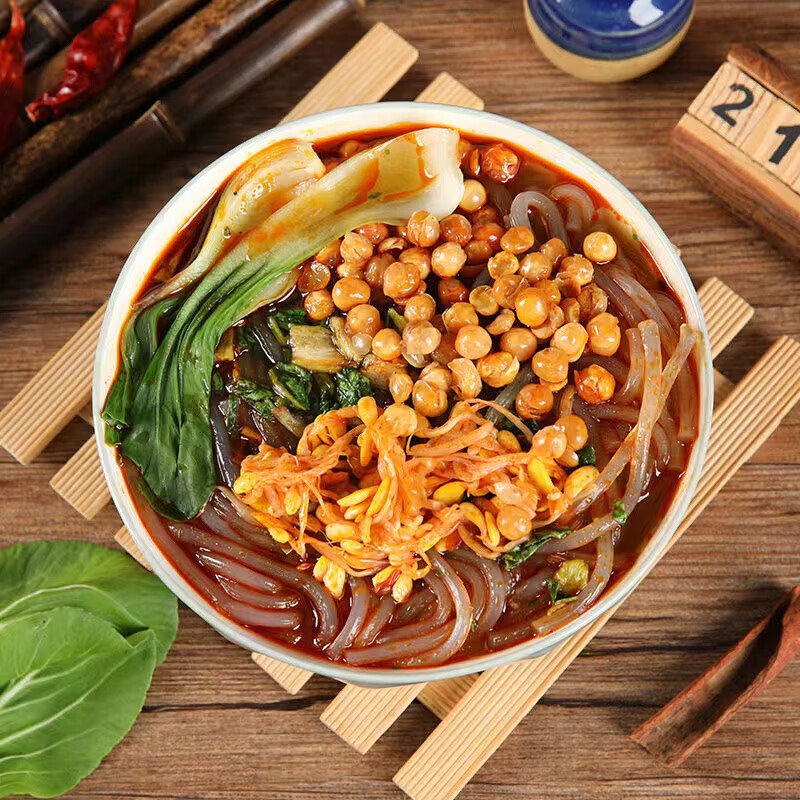 李子柒酸辣粉252g袋装四川红薯粉粉丝方便速食冲泡薯你弹酸辣粉年货