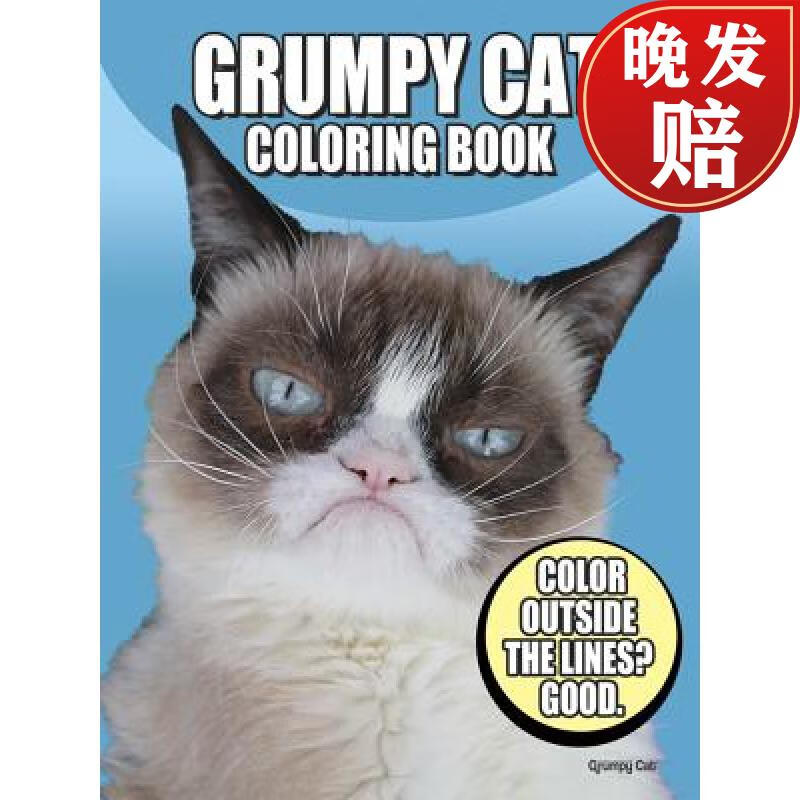 预订 grumpy cat coloring book