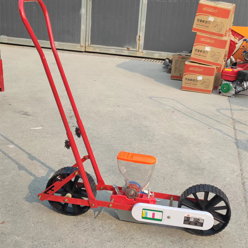 刘不丁蔬菜播种机手推汽油精播机多功能大葱芹菜药材白菜种植机行距