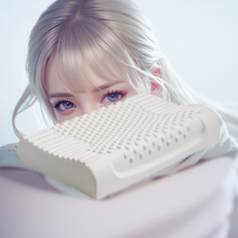 阿基里斯(achilles)进口天然乳胶枕 成人 颈椎枕头 透气枕芯大颗粒 93