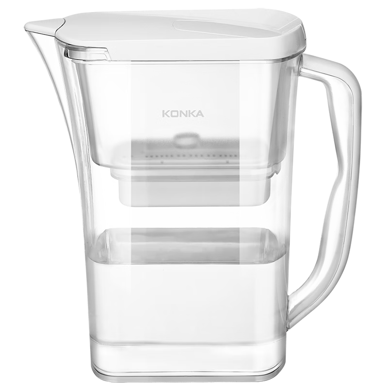 康佳（KONKA）净水壶 家用净水器 自来水过滤器 厨房滤水壶 便携净水杯 KLSH-2501B-E（一壶一芯）
