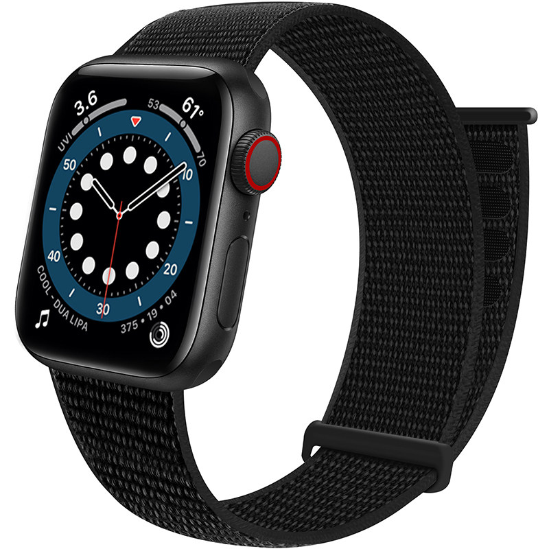 适用苹果手表iwatch7表带apple watch6尼龙回环魔术贴s7/se/5/4/3/2