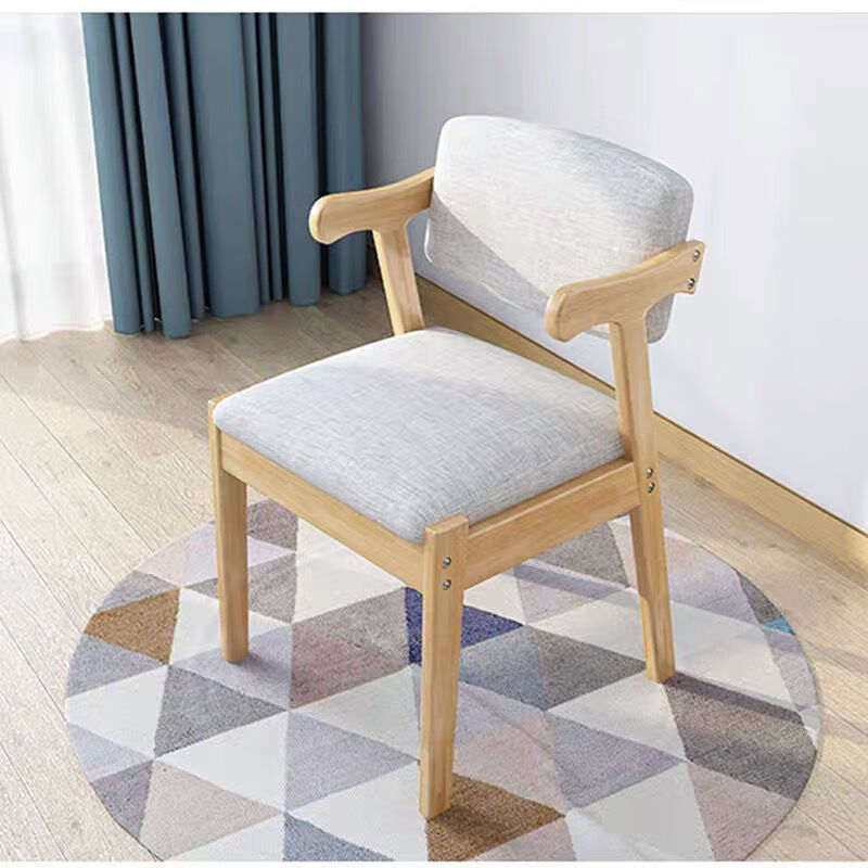 派森柏 实木餐椅 家用简约电脑椅子学生学习椅书桌椅卧室凳子靠背椅子