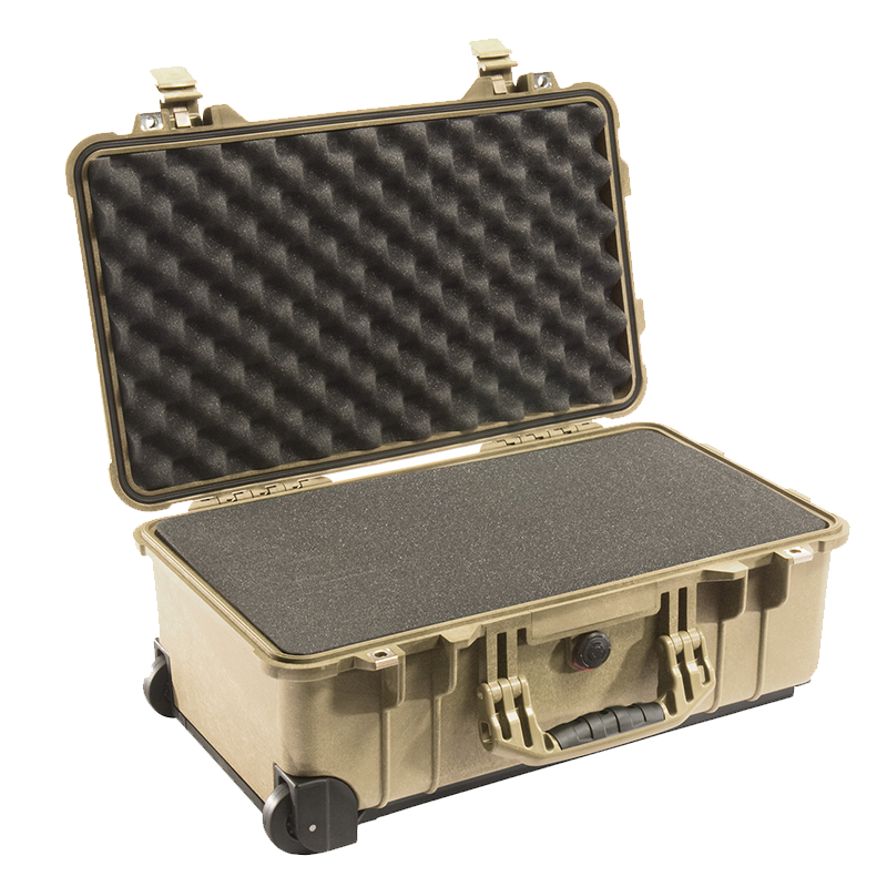派力肯（PELICAN） 1510安全防护箱拉杆登机旅行箱户外摄影器材防水箱数码相机镜头收纳三防箱 沙漠色-海绵箱