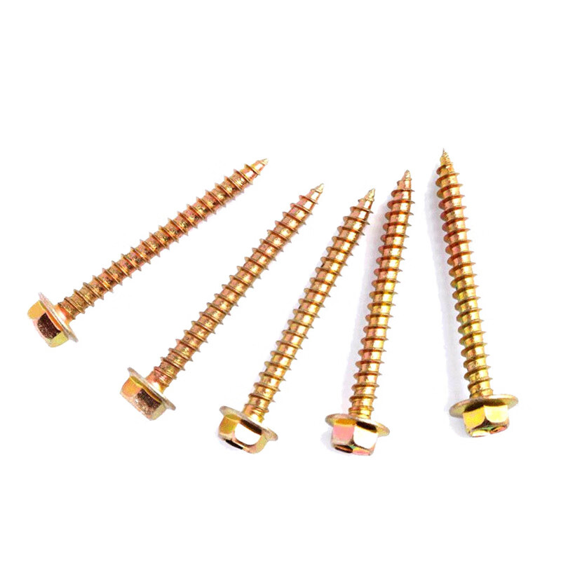 六角头木钻钻尾自攻螺丝 燕尾螺丝 彩钢瓦丝钉 自钻螺丝 加长螺钉 6*2