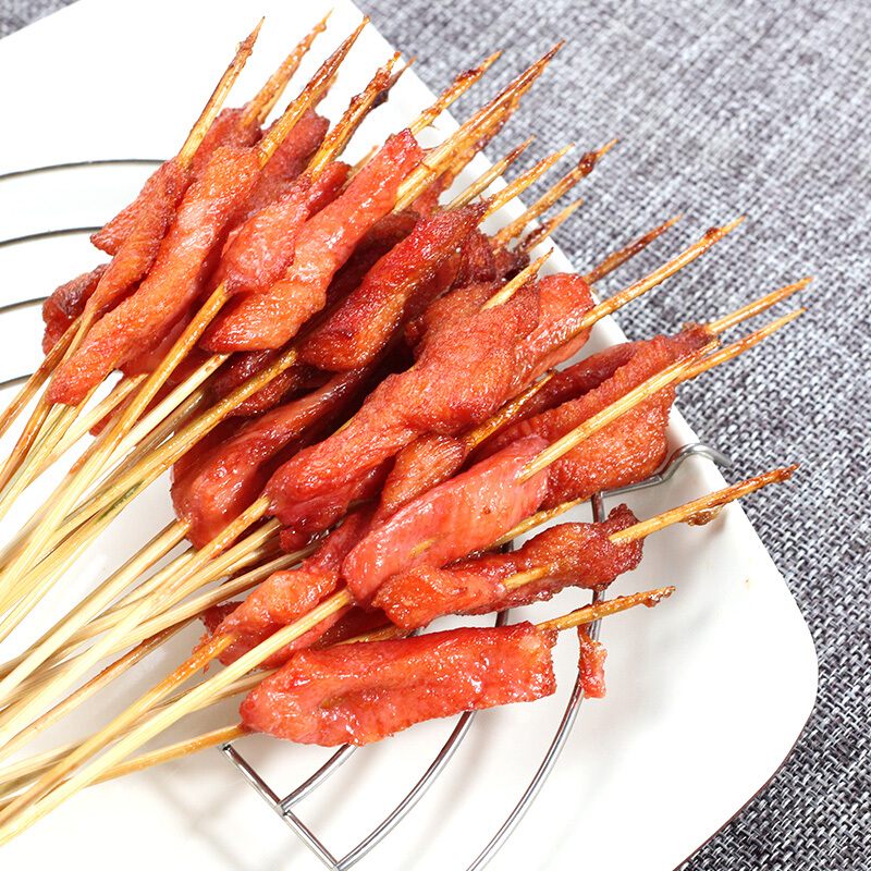 皓谦鸡肉小串网红小肉串油炸半成品200串鲜冷冻里脊肉肉串铁板商用油