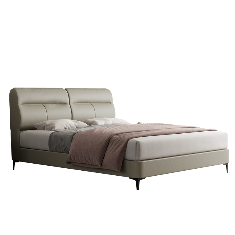 喜临门床 现代简约软床 头层牛皮软包床 双人婚床 排骨架床 主卧大床 夜曲Dream 1800*2000