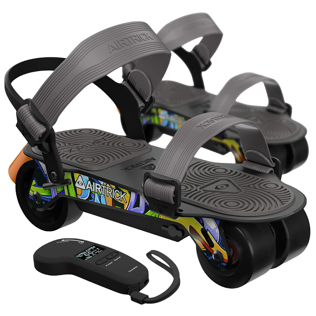 airtrickairtrick电动轮滑鞋pro代步神器通勤遛狗刷街折叠便携滑板