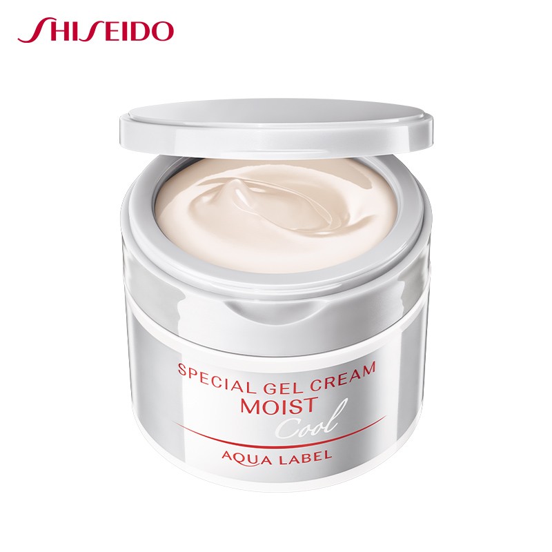 日本进口 资生堂(Shiseido) 水之印五合一水感清透保湿霜90g黏吗这个面霜～特别是白色的？