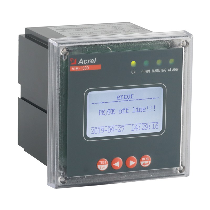 安科瑞 aim-t300绝缘监测仪 0~480v工业it配电系统绝缘电阻测量 1路rs
