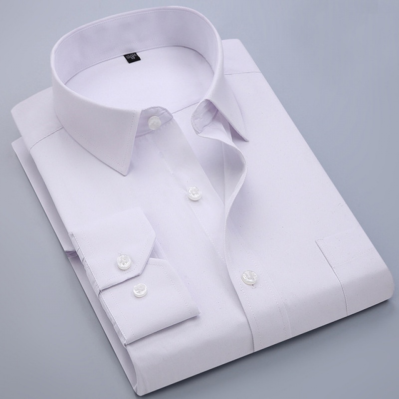 兴业银行行服工作服衬衫男女蓝色斜纹衬衣长袖衫衣工装短袖村衫 白色