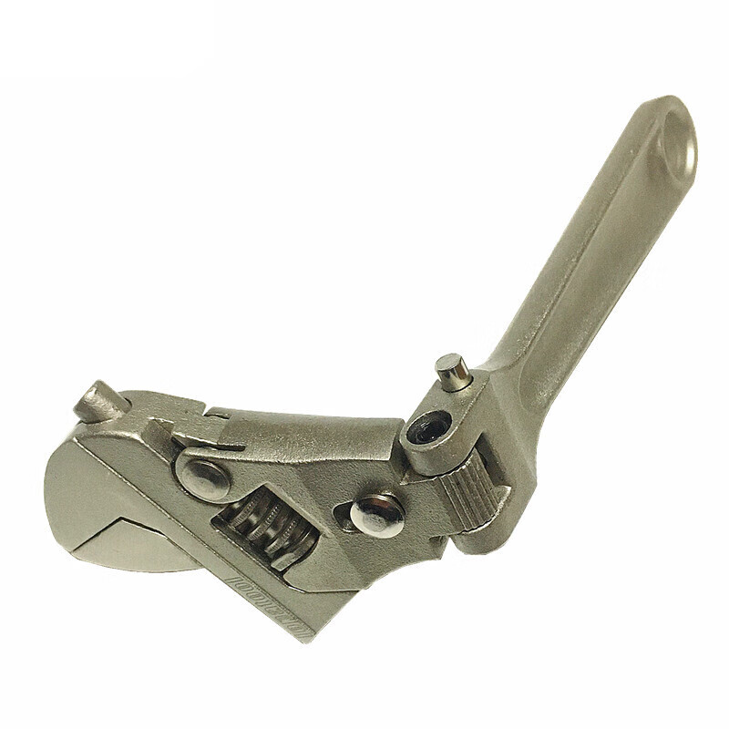 狭窄空间扳手可折弯活动扳手棘轮弯曲活口板多功能折叠活络板 灰色 8