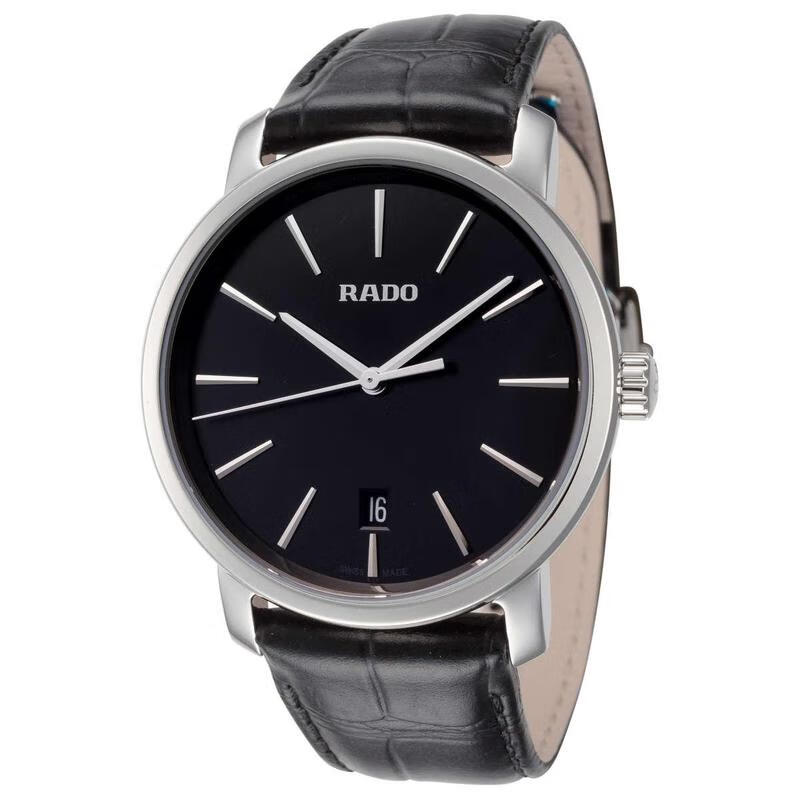 雷达(rado)瑞士手表 钻星系列皮带时尚优雅女士石英腕表 送女友生日