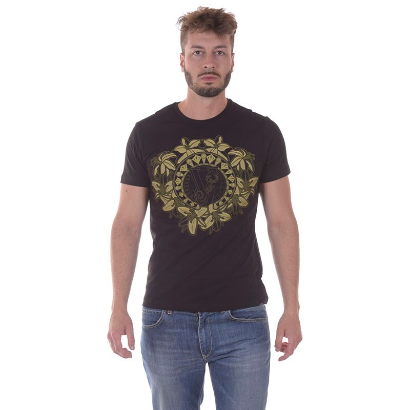 versace vj范思哲 男装短袖t恤男士春夏圆领时尚休闲纯棉舒适百搭 b3g