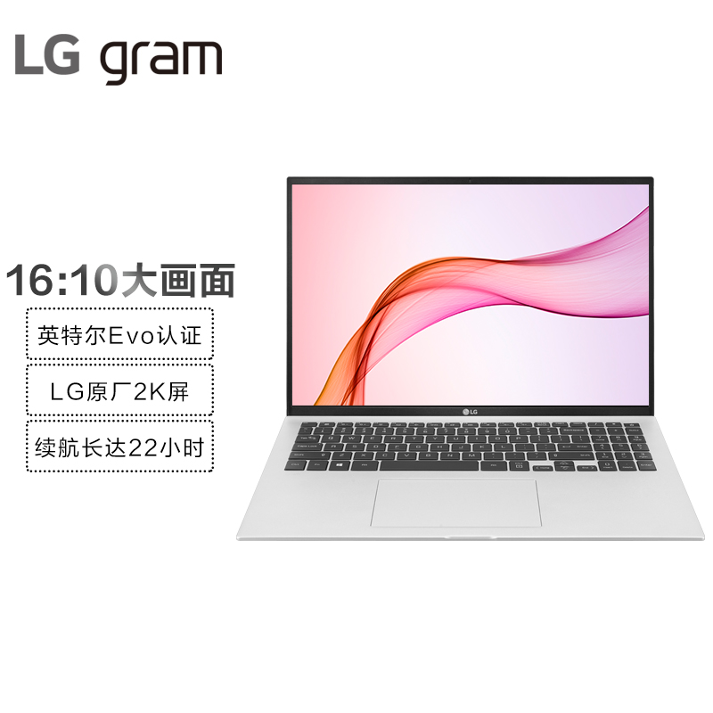 LG gram 2021款16英寸超轻薄窄边框16:10大画面 笔记本电脑 轻薄本(11代i5 16G 512G 2k屏 锐炬显卡 雷电4)银
