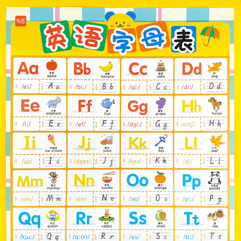 26个英文字母表 读法图片