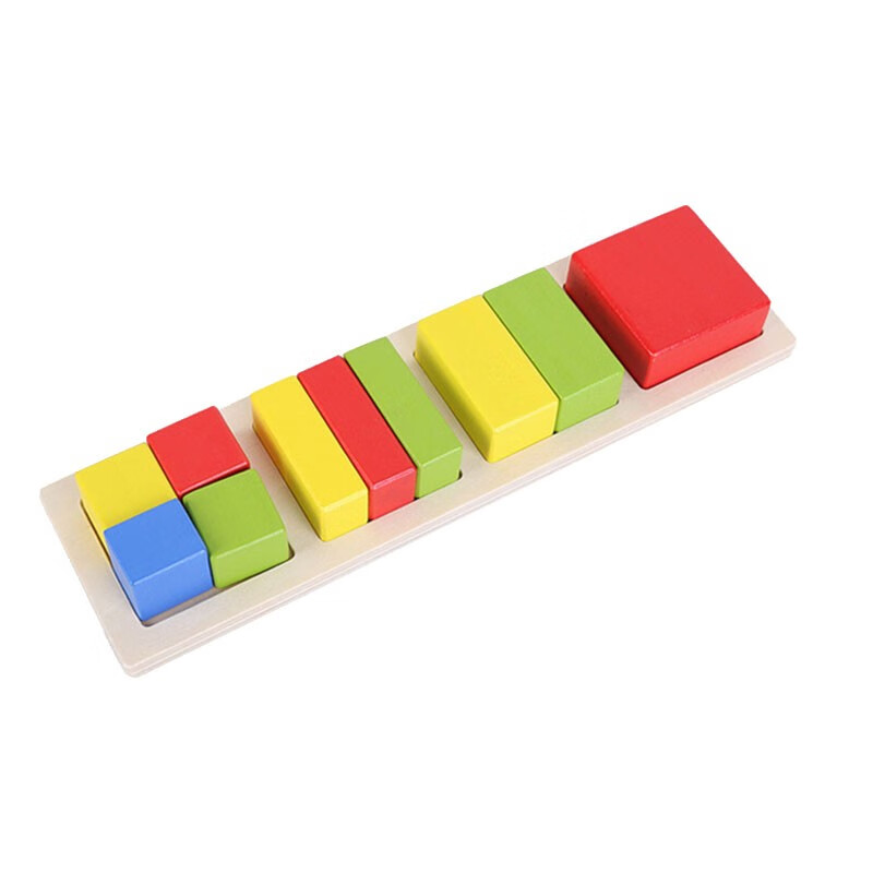 4格趣味拼图 4等分3均分平分早教学具 小学数学教具 正方形长方形等分