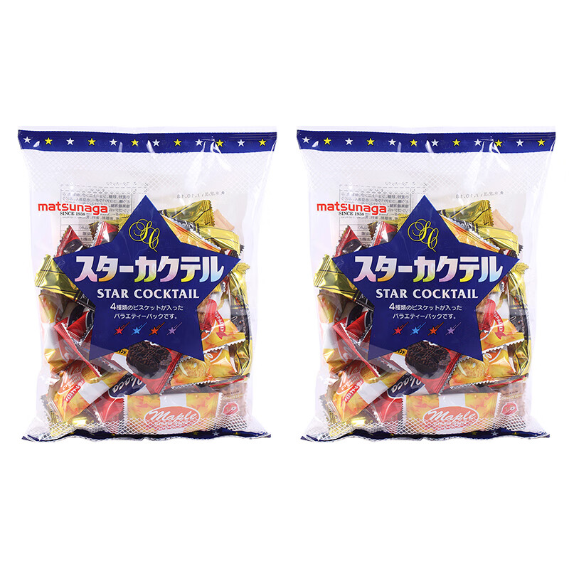 松永日本進(jìn)口曲奇餅干松永雜錦綜合夾心餅干下午茶囤貨零食餅干 2包綜合什錦夾心餅 241g*2袋