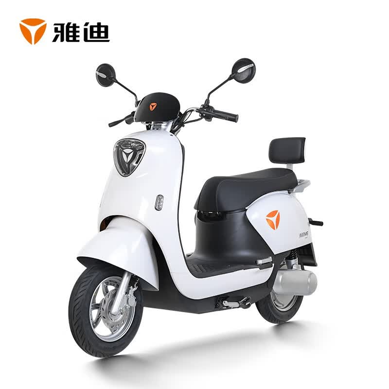 雅迪电动车冠能m6领跑石墨烯电池60v23ah电瓶车电动轻便摩托车电轻摩