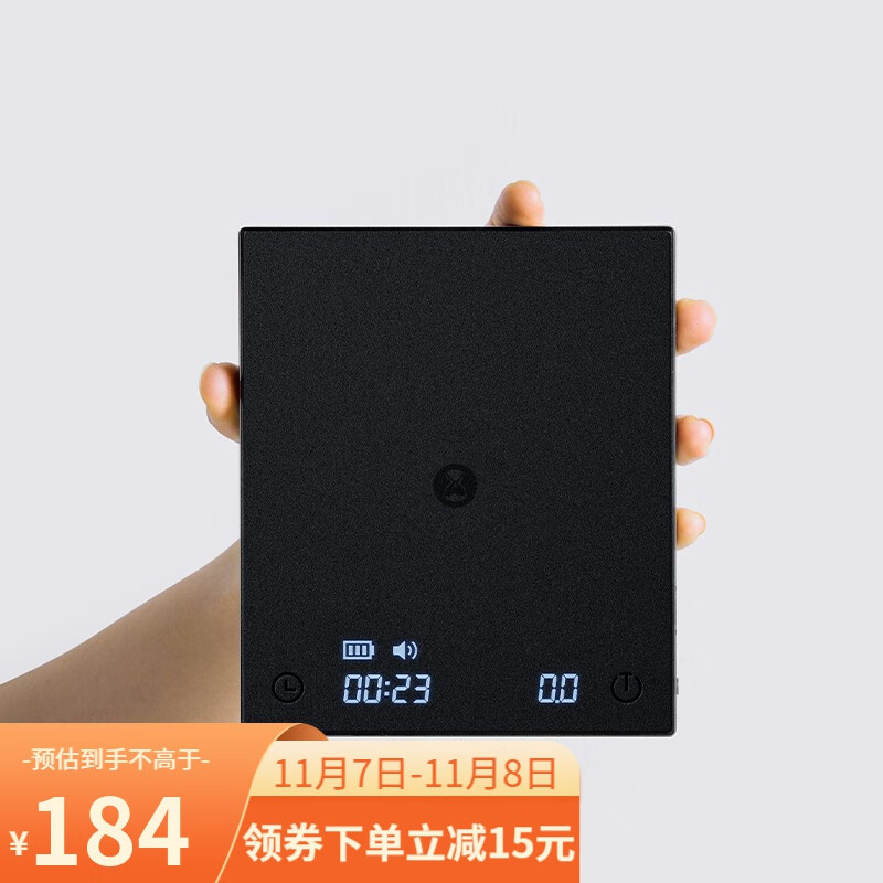 泰摩 黑镜BASIC 意式手冲咖啡秤 吧台可计时称重咖啡电子称 0.1g-2kg BASIC+电子秤- 黑色高性价比高么?