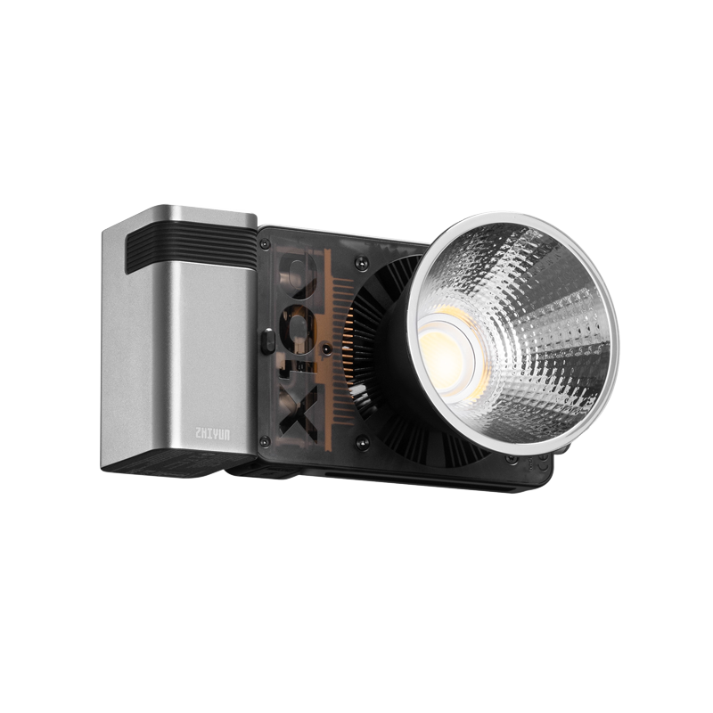zhiyun 智云功率王X100補光燈 直播100W攝影燈室內(nèi)戶外ins拍攝照像cob小型便攜手持美顏常亮打光拍照燈 智云功率王X100 標配