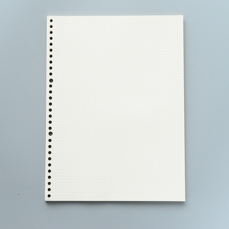 whj 多规格活页纸a4b5a5a6横线方格空白活页本替芯可拆卸笔记本替 30