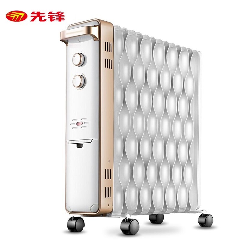 先锋（Singfun）取暖器 电暖器 家用电暖气片 电热油汀 加热器 14片大面积取暖 节能省电升温快DS1555