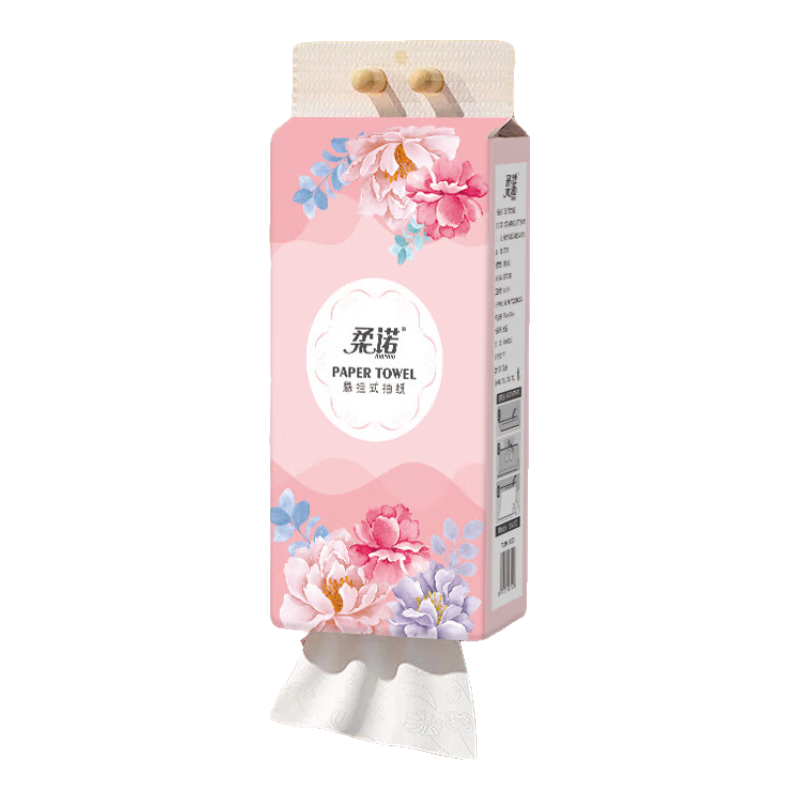 繁花10大提10000张悬挂式整箱抽纸更划算面巾纸家用餐巾纸卫生纸 4层 1000张*3提