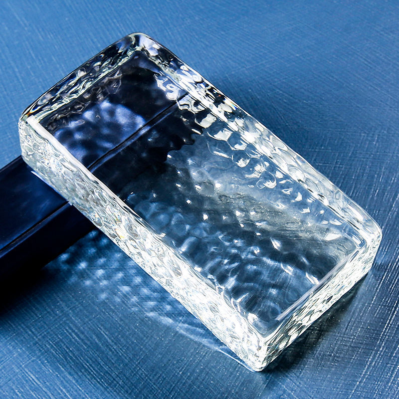 翔跑超白实心玻璃砖隔断墙玻璃墙砖方形玻璃砖块透明热熔水晶砖背景墙