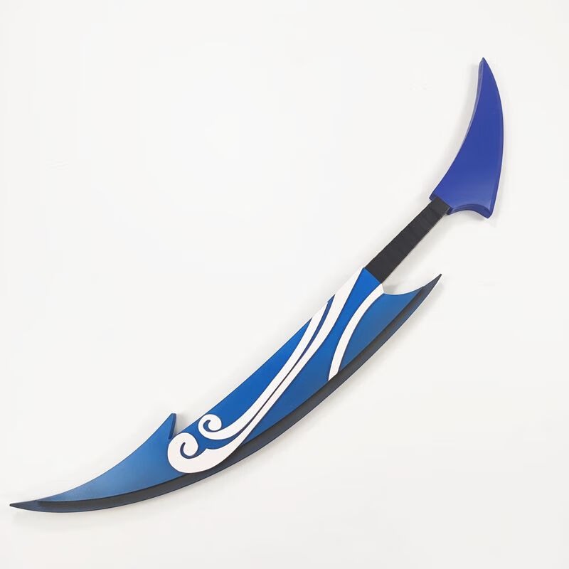 羽凡鸟王者荣耀澜cos双刀服道具鲨之猎刃刺客双刃装备 澜_一套[长 短]