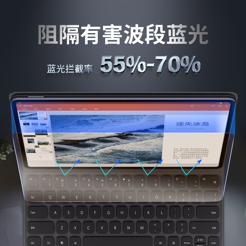 0度适用2025款华为平板钢化膜matepad pro13.2 MATEPADPRO12.2钢化膜柔光护眼防蓝光膜2025款保护膜 华为MatePad pro-12.2英寸 高清高透版-六项防护