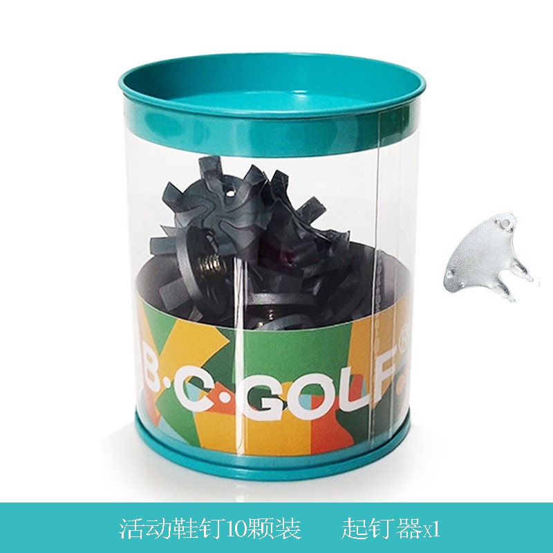 bcgolf 高尔夫鞋钉男女螺旋活动钉可拆卸防滑鞋钉带起钉器六爪钉 10颗