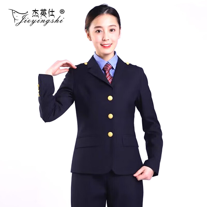 杰英仕铁路制服春秋男女士西装套装工作服19式铁路局乘务员服装新式路
