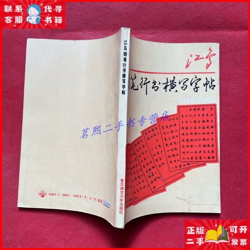 江鸟钢笔行书横写字帖 东北师范大学出版社二手9成新