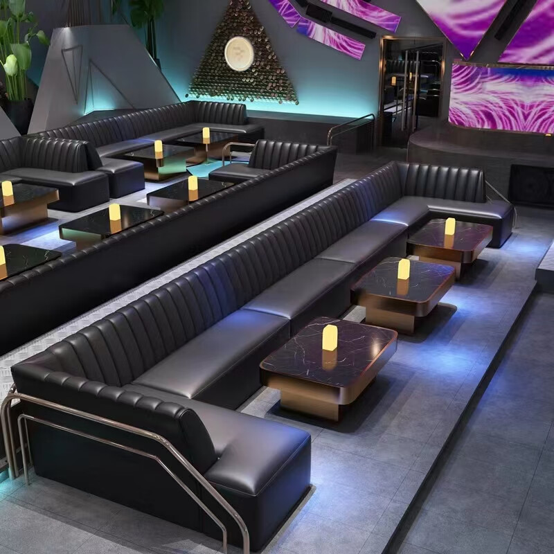 艺茂ktv茶几发光桌子酒吧散台桌子清吧夜场会所沙发卡座定制酒吧ktv沙