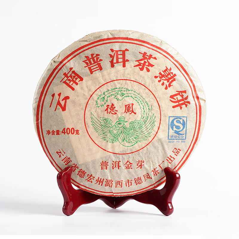 道业陈年老茶 2007年德凤 普洱金芽 熟茶 400克/饼 2007年 1片 400克