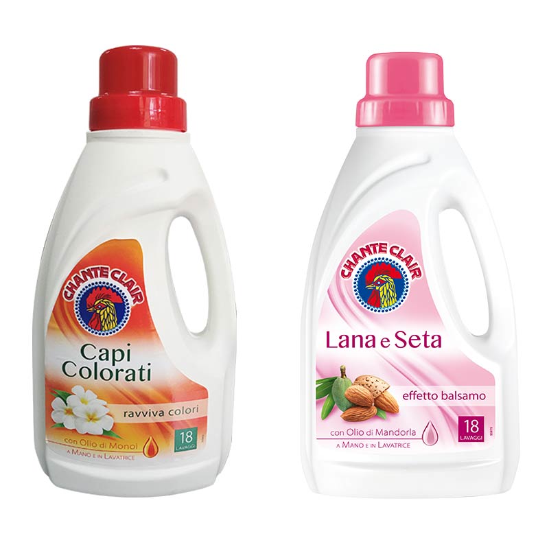 chan·teclair公·鸡头彩漂剂 彩色衣物通用洗衣液组合装亮彩洗衣液