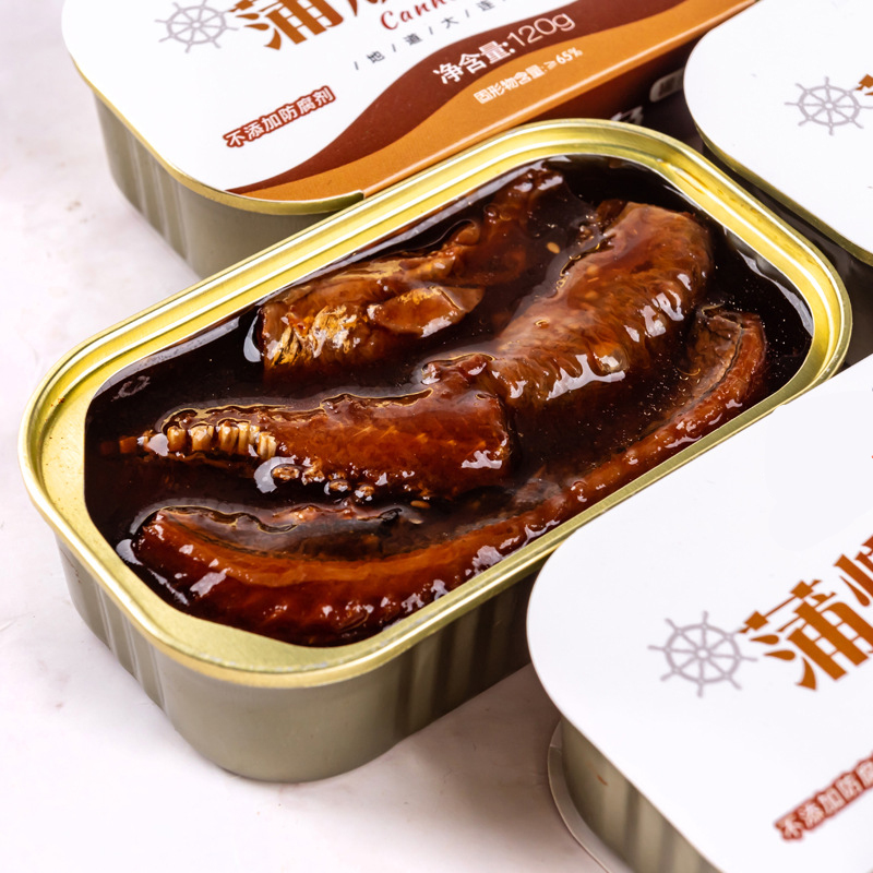 速食海鲜罐头6罐装即食鱼肉罐头秋刀鱼罐头 蒲烧鳗鱼*6罐(120g/罐)