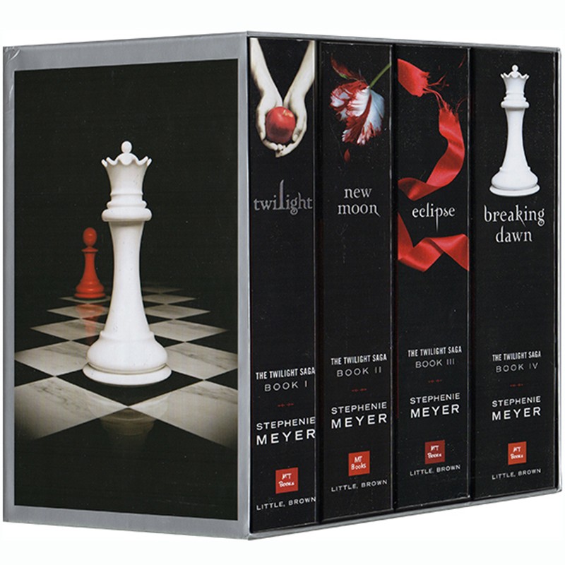 暮光之城 英文原版 The Twilight Saga 4册盒装 暮色新月月食破晓 经典原著小说
