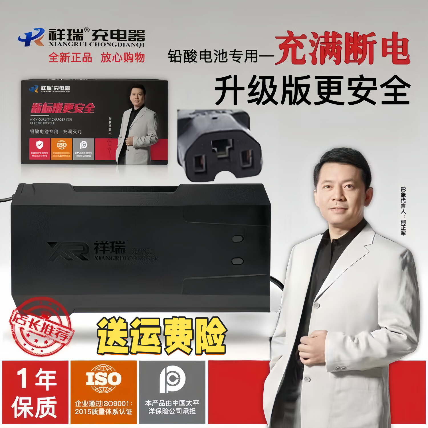 祥瑞适用赛鸽电动车原装充电器48v60v72v96v12ah20ah32ah铅酸专用 品