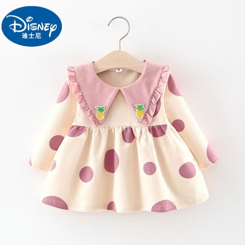 迪士尼（DISNEY）女宝宝长袖连衣裙2019新款1-2-3岁女童春秋裙子超洋气公主裙韩版 俏佳人 粉色 带紫 100 建议90-100CM使用感如何?