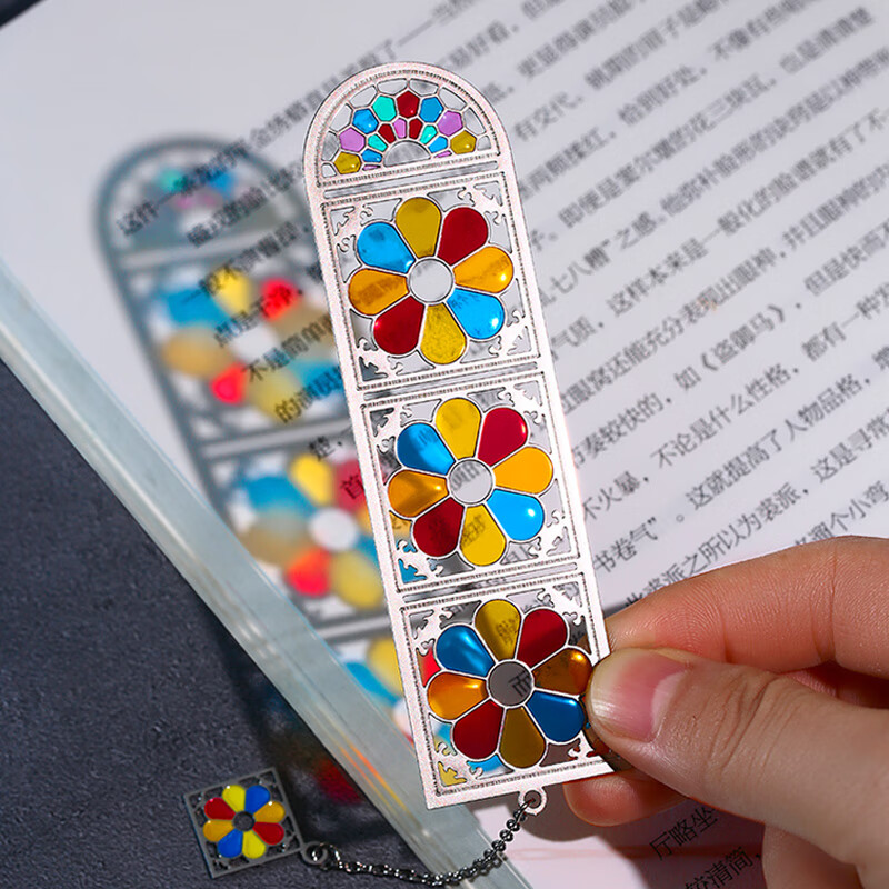 满洲窗金属透光书签冰箱贴文创纪念品创意小礼物 岭南广东省博物馆