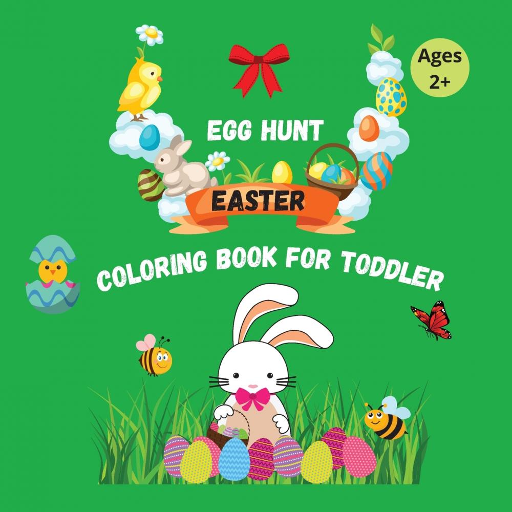 预售 按需印刷 egg hunt easter coloring book for toddler