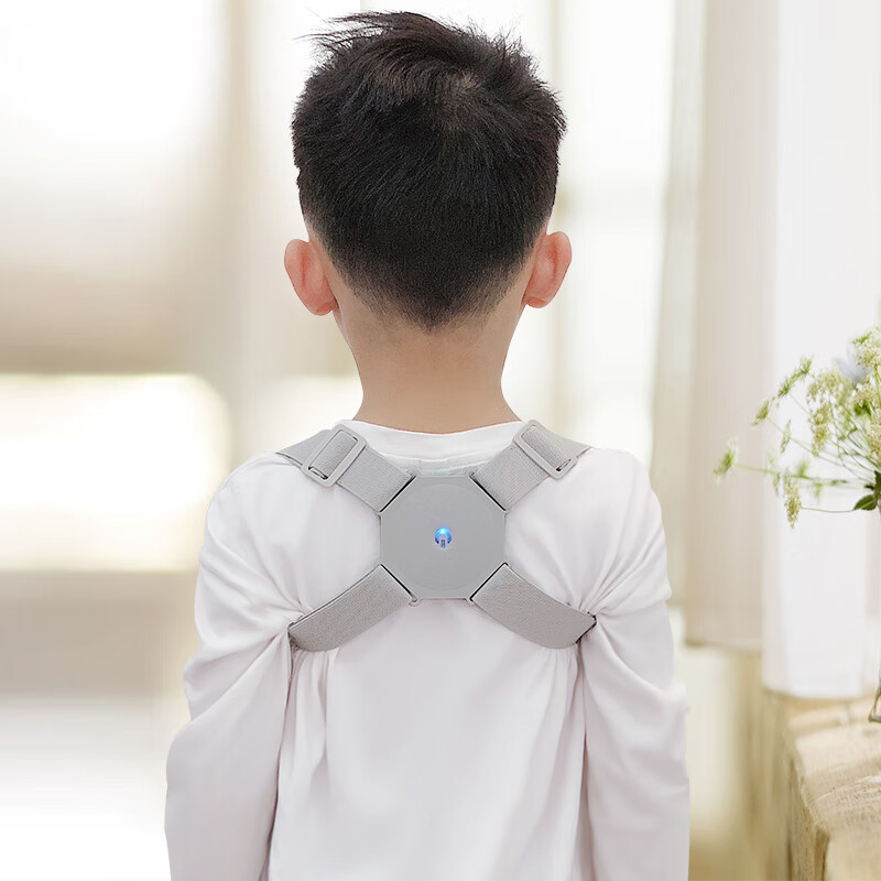 妙灵安 儿童驼背矫正器青少年学生背部纠正智能坐姿带隐形背带 儿童