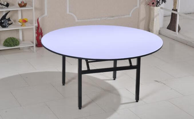 赫顿玛尔酒店大圆桌饭店餐桌宴会大厅圆台面可折叠婚庆酒席多层板圆桌