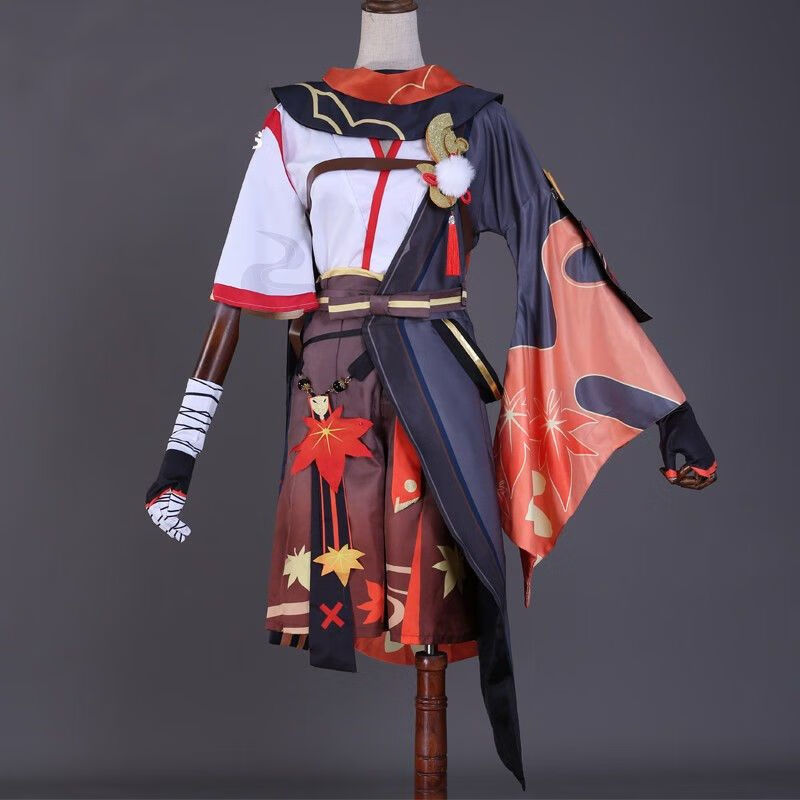 zhouyouyang原神枫原万叶cos服稻妻cosplay服装游戏动漫全套服装假发