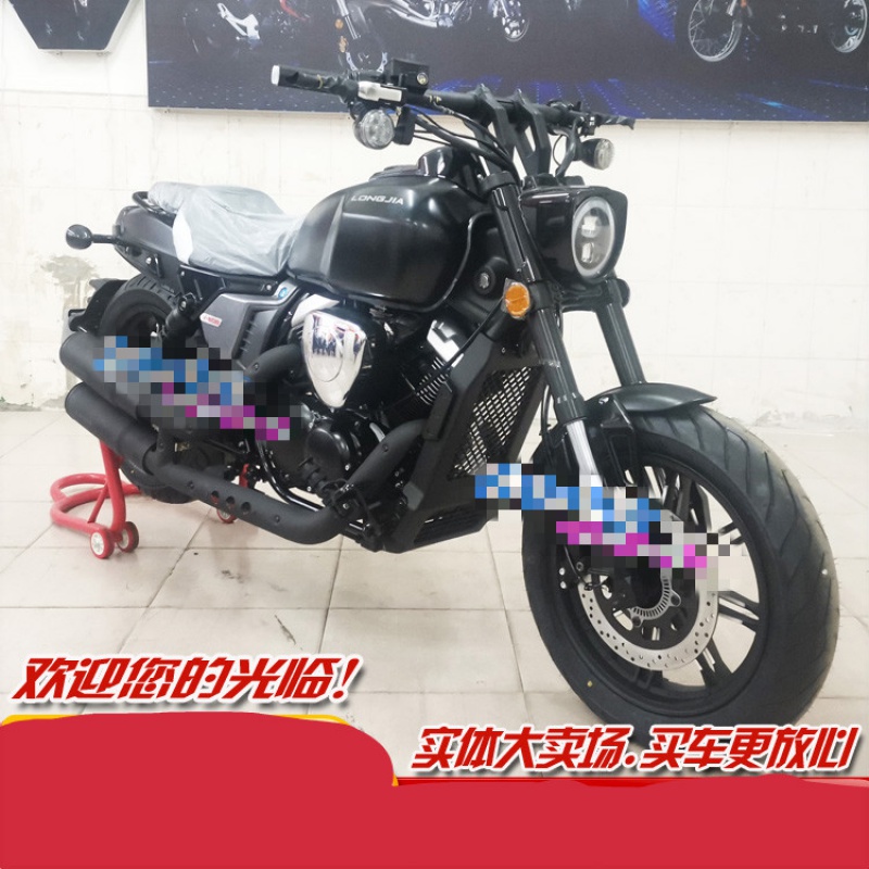 全新复古车国四哈雷太子250双v缸带abs美式巡航电喷摩托车 黑色abs